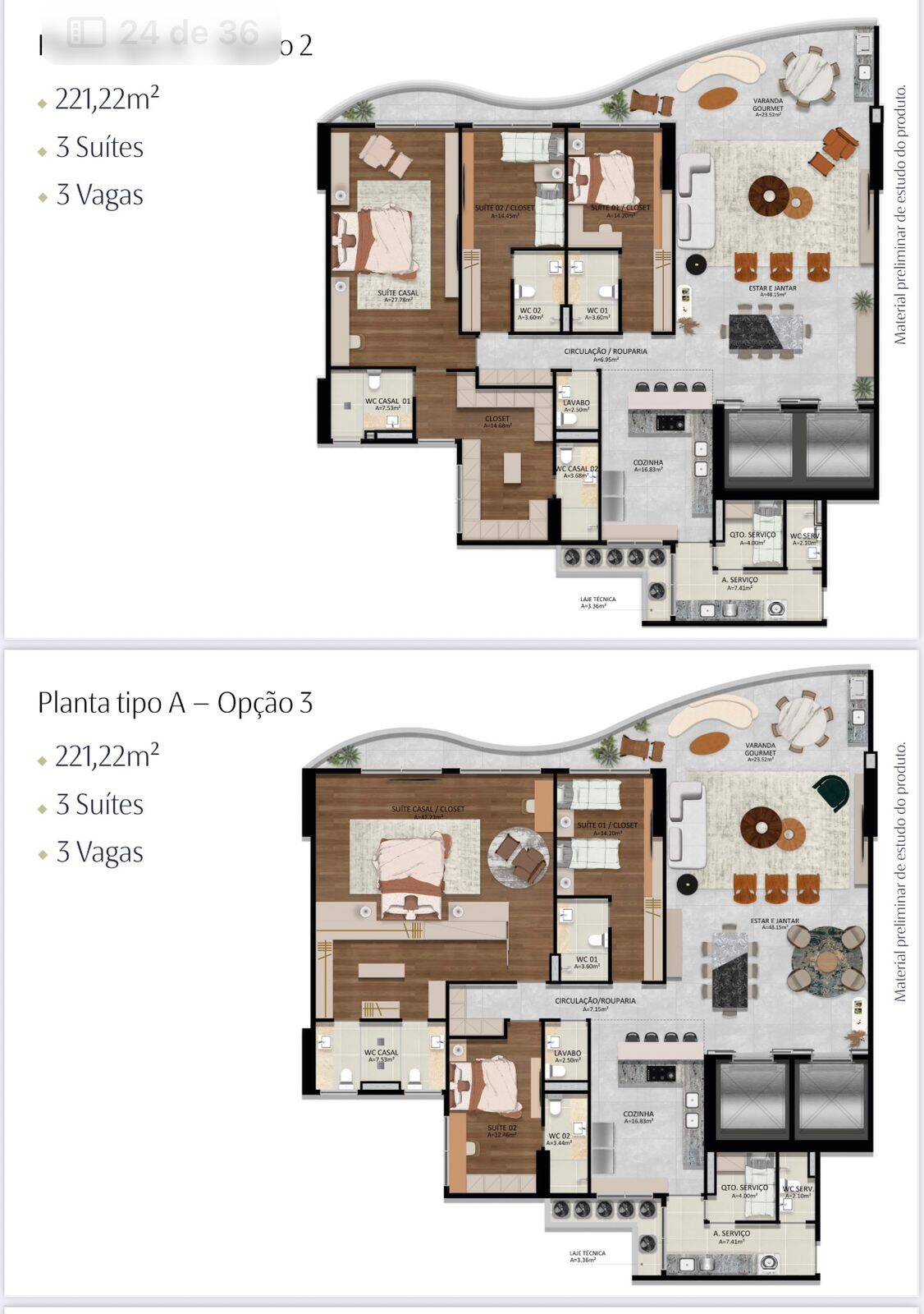 Apartamento à venda com 4 quartos, 222m² - Foto 11