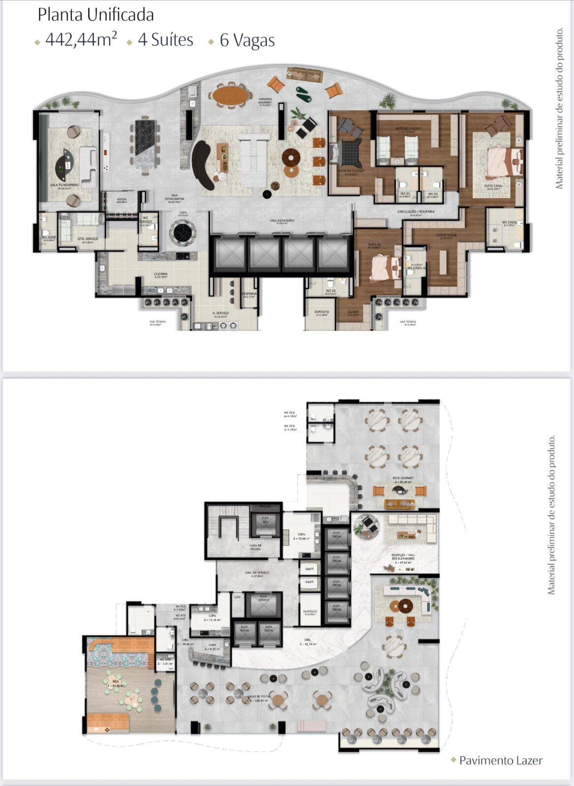 Apartamento à venda com 4 quartos, 222m² - Foto 14