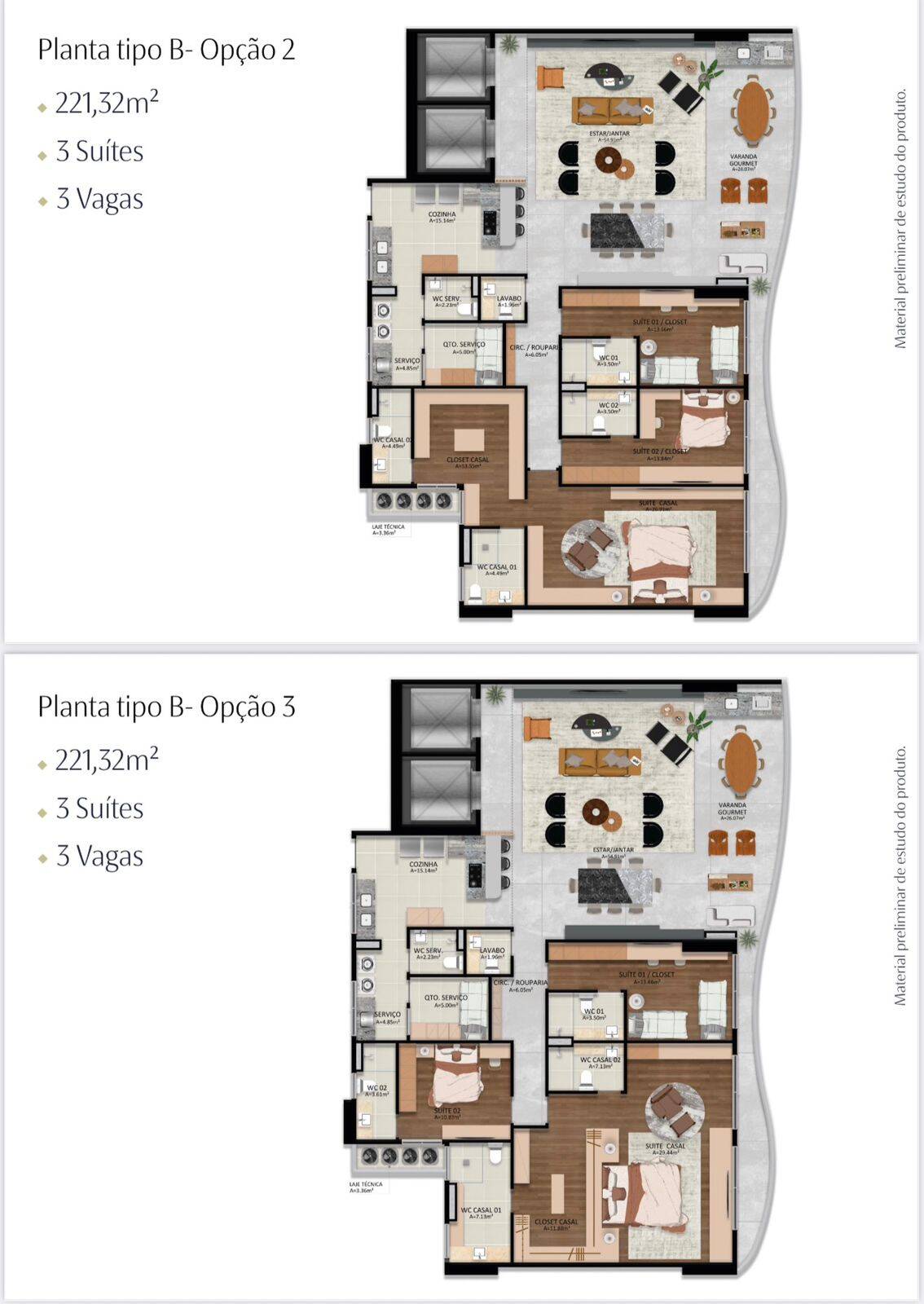 Apartamento à venda com 4 quartos, 222m² - Foto 13