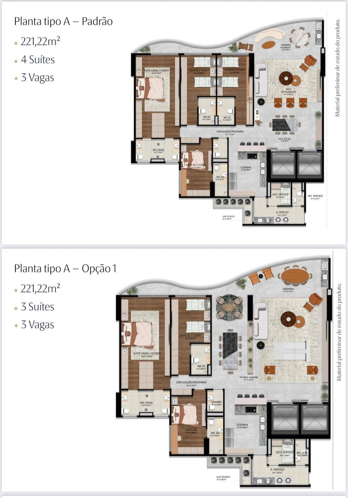 Apartamento à venda com 4 quartos, 222m² - Foto 15
