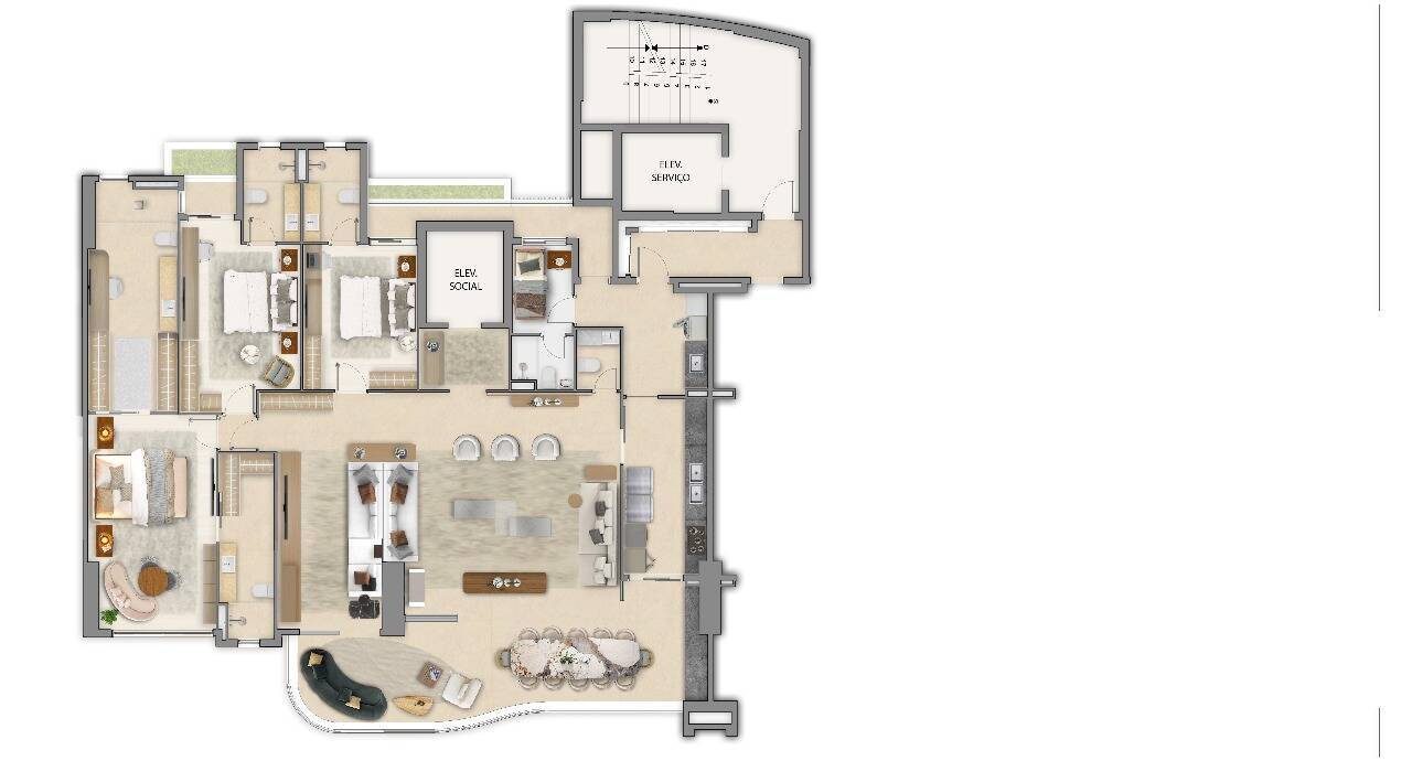 Apartamento à venda com 4 quartos, 252m² - Foto 18