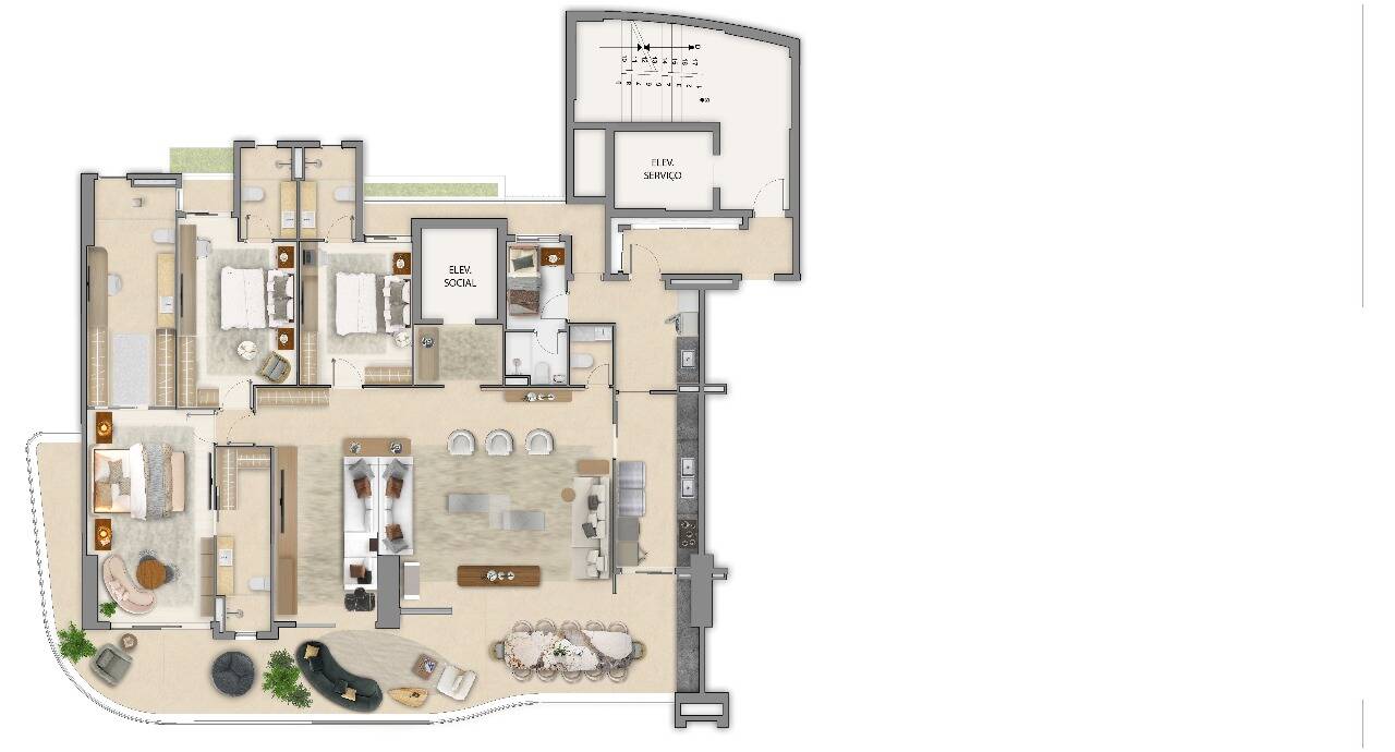 Apartamento à venda com 4 quartos, 252m² - Foto 19