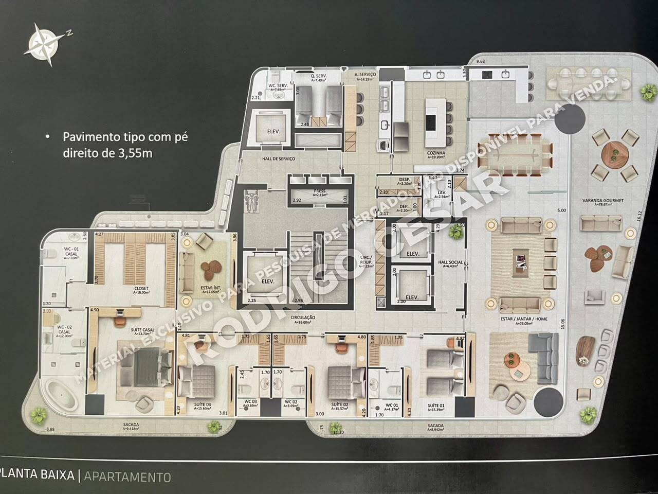 Apartamento, 4 quartos, 435 m² - Foto 15