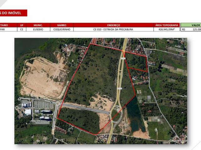 #253 - Área para Venda em Eusébio - CE - 2